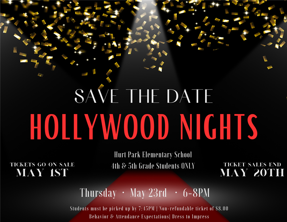  Hollywood Nights Dance for 4th and 5th graders ONLY